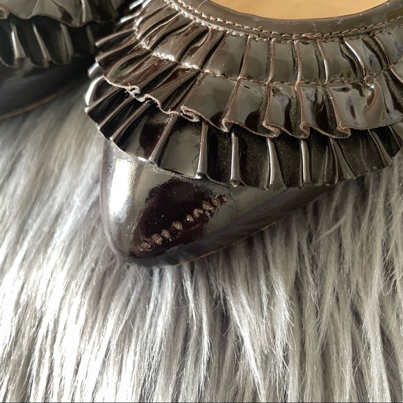 LOEFFLER RANDALL patent ruffle flats - Picture 3 of 11